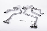 Milltek Audi S5 3.0 TFSI B8.5 SPORTBACK (2012 to 2016) Race Version. Quad Outlet Polished Tips